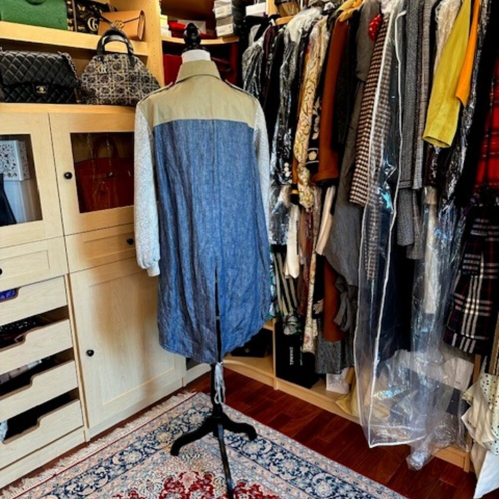 Alexander Wang Colorblock Pattern Utility Jacket … - image 4